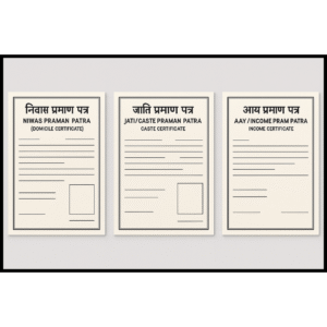 AAY / JATI / NIWAS PRAMAN PATRA COMBO (आय / जाति / निवास प्रमाण पत्र कॉम्बो)